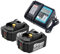 2 batteries BL1850B 18 V 5 Ah avec chargeur DC18RC LED 14,4 V-18 V Batterie de rechange pour Makita LXT Batterie BL1830 BL1840 BL1840BBL1850 BL1850B 194204-5 196672-8