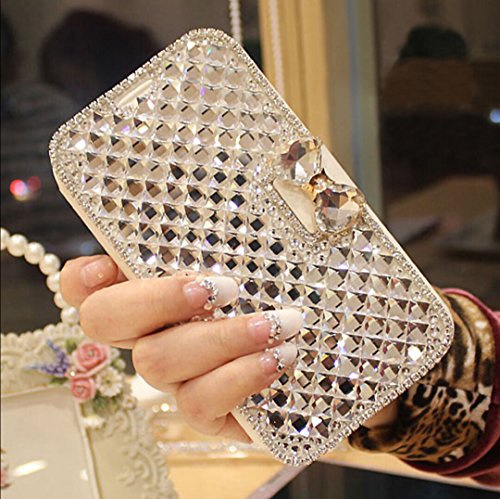 Bonitec for iPhone 11 Wallet Case, Cute Shiny Luxury Bling Glitter Bowknot Crystal Diamond Rhinestone Wallet Flip Stand Case Kickstand Protective Full Body Cover with Card Slot