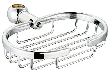 ENKI I01 Traditional Soap Dish Wire Basket 18mm Rigid Riser Shower Chrome