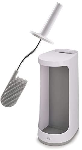 Joseph Joseph Flex Store Brosse de toilettes avec casier de rangement grand format - Gris/Blanc