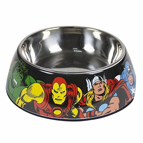 CERDÁ LIFE'S LITTLE MOMENTS - for Fan Pets Avengers Katzen- und Hundenapf - Offizielle Marvel Lizenz, L Mehrfarbig