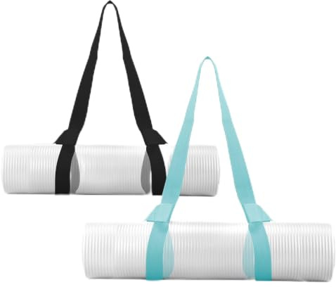 Yizerel 2 Packs Yoga Mat Strap for Carrying, Yoga Mat Carrier, Adjustable Sling for Yoga Mat Exercise Mat, Extra Thick Durable Comfy Silky Multi-Purpose, Strap Only