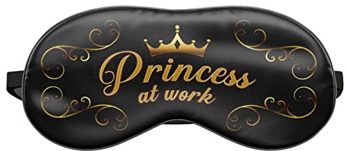 Schlafmaske Reise Relax Augen Abdeckung Bett Emoji Nickerchen Augenbinde Princess at work [042]