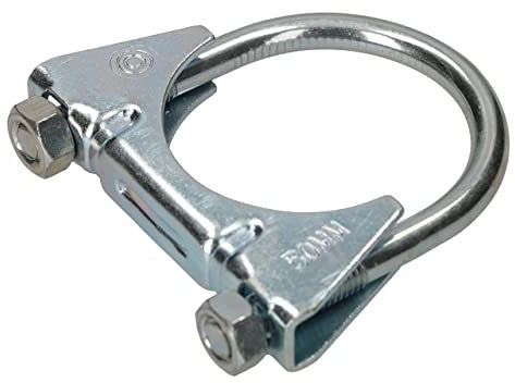 KOTARBAU® Pernos en U 50 mm, Perno redondo, Perno de acero Inoxidable, Perno con tuercas, Soporte De Abrazadera De Mástil De Antena, Montaje De Antena, Perno para fijar tubos, Mordaza para mástiles