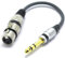 VITALCO XLR Female to 6.35 Jack Stereo Male Adapter 1/4 Jack TRS to 3 Pin Microphone Audio Cable