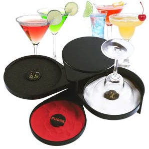 DARENYI 3 Tier Bartender Tool Cocktail Accessory Glass Rimmer Rotating Salt Home Practical Bar Lime Juice Sugar