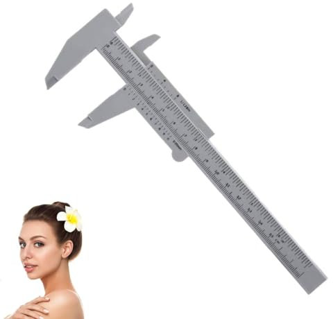 Regla de cejas Microblading de 150 mm, calibrador Vernier de cejas de plástico, herramienta de mapeo de medición de cejas, suministros de microblading para maquillaje de cejas Microblading, tatuaje de