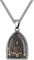 HIJONES Herren Edelstahl Buddha Anhänger Halskette Avalokiteshvara Bodhisattva Amulett Schutzpatron Schmuck mit Kette Lord Shiva