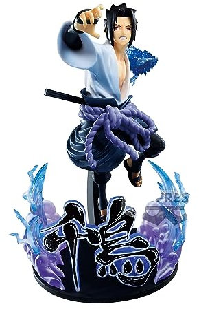BANPRESTO Naruto Shippuden - Uchiha Sasuke - Figurine Vibration Stars 20cm