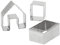 3PCS Weihnachten Lebkuchenhaus Ausstechformen Set Lebkuchen Ausstecher Backen Sie Ihre eigenen kleinen Lebkuchenhaus Kit Little Cookie Weihnachtshaus Backform