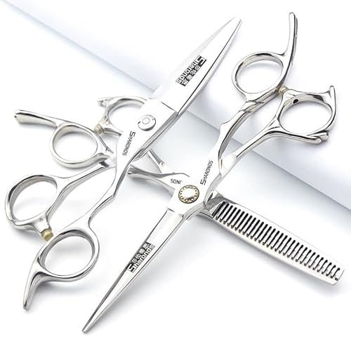 6/6,5-Zoll Sharonds Haarschneider, professionelle japanische 440C Schneideschere, effiziente Schere, Schere, Kammeinsteller (6 Zoll, 3 Stück)