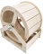 Milageto Laufräder für Hamster aus Holz, rotierendes Rüttelrad für kleine Haustiere, Igel, Chinchilla, Ratte, leise Rolle, Hamster-Übungsrad, Zubehör