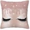 TORONG Roségoldene Wimpern-Kissenbezüge, dekorative Kissenbezüge für Sofa, Couch, Wohnzimmer, Outdoor, Heimdekoration