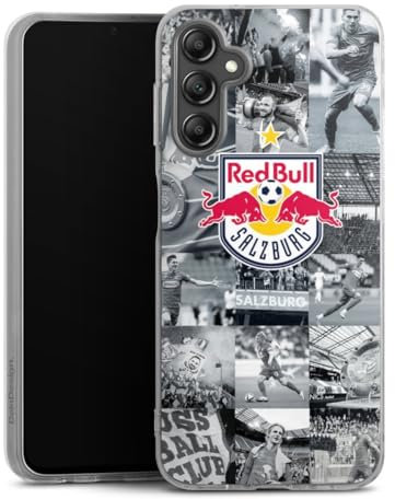 DeinDesign Silikon Hülle kompatibel mit Samsung Galaxy A14 5G Case transparent Handyhülle FC Red Bull Salzburg Red Bull Salzburg