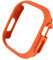 MURVE Matte Abdeckung für Apple Watch Serie 7/8 41 mm 45 mm schützender Stoßfänger harter PC-Rahmenschutz für iWatch Series8 Pro/Ultra 49 mm (Farbe: Orange, Größe: 45 mm für Serie 8)