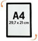 Porte-affiche LED A4 Double Face - Portrait/Paysage