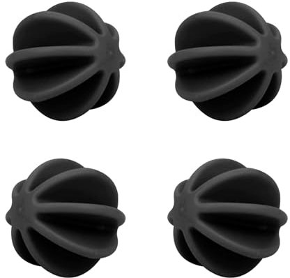 Shaker Balls Shaker Bottle Ball Ersatz Milchshake Protein Pulver Schneebesen Ball für Shaker Cup Flasche (4 Stück Schwarz Kunststoff A)