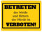 Betreten verboten Metallschild XL in 21x28 cm in gelb mit Spruch Pferde füttern verboten ein knalliges Warnschild für die Pferde-Weide Pferd Blechschild Schild Pony Hengst