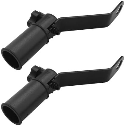 SG Store 2 Stück Motorrad Rückspiegelverlängerung 10mm Rückspiegelklemme Mehrfachfunktions-Halterung Spiegel-Riser-Verlängerungsadapter für Motorrad Roller Moped ATV Schwarz