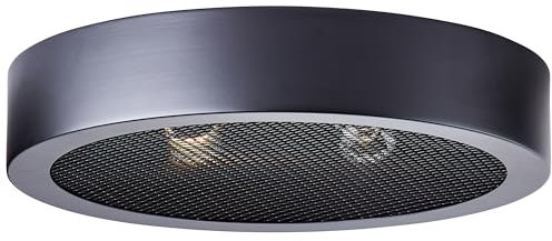 Brilliant Lampe Sandros Deckenleuchte 31cm schwarz Bambus/Metall schwarz 2x D45, E14, 40 W