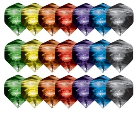 AEIOPRS 21 Dart Flights in Total 7 Sets Per Pack Hardcore Radical Dart Flights