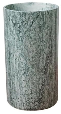 Lavabo à colonne Lavabo sur pied de luxe, lavabo sur pied en marbre, lavabo à colonne creuse, lavabo cylindrique sur pied for salle de bain, hôtel, lavabo, à l'exclusion du drain escamotable Lavabo su