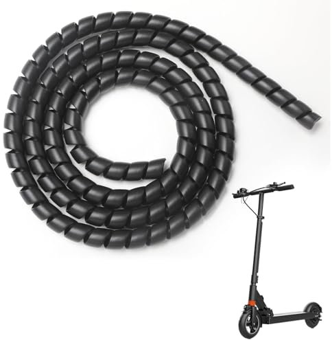 Tubo Spiralato da 1m per Protezione Cavi, Flessibile e Resistente per Monopattino Elettrico Xiaomi 1s/M365/Pro e Ninebot - Accessori per Monopattino Elettrico Adulto