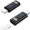 TiMOVO Adaptateur Lightn-ing Femelle vers USB C mâle avec Affichage LED, USB C vers Lightn-ing avec Vharge et Transfert de Données Rapides 35W pour i-Phone 15/16/Pro/Pro Max/Plus, iPad Pro/Air