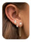 Adramata Perlen Ohrringe für Damen Gold Ohrringe Hängend Perlen Ohrstecker Creolen Ohrringe Set 14K Vergoldet Perlenohrringe Baumelnde Perlen Tropfen Ohrringen für Damen Perlen Ohrringe Gold Silber