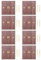 LOLPALONE 8X Enchufe de Interruptor de Luz de Estilo Industrial Americano Retro, Placa de Interruptor de Palanca de LatóN de Madera Maciza, Interruptor de Estancia en Casa Antiguo (1)