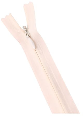 CLENEA 10 Pezzi/Confezione 28 cm - 60 cm 3# Cerniera Invisibile Cerniera a Spirale in Nylon for Fai da Te Artigianato Stoffa Accessori da Cucito(Beige,45cm)