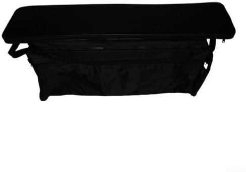 RemixAst Inflatable Captain's Chair Seat Cover, 420D Oxford Large Pocket Inflatable Boat Rubber Boat Accessories Seat Bag Storage Bag Rubber Boat Cover Protective Cover(Black 95cm)