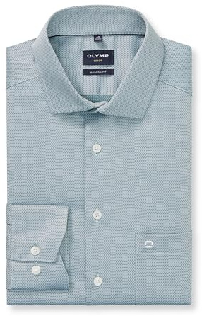 OLYMP Herren Businesshemd Regulär 135674 | Hemd, Manschette, Modern Fit, 100%Baumwolle