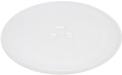 CLISPEED Plato Giratorio de Vidrio para Microondas de Diseño Práctico y Resistente para Uso Hogar Superficie Lisa y de Limpiar