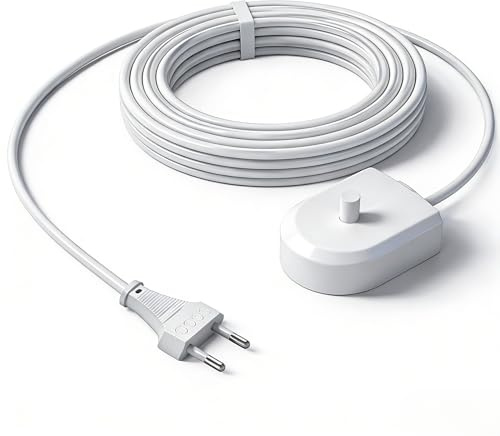 Superer Elektrische Zahnbürste Ladegerät Passend für Philips Sonicare | HX6100 HX6150 HX6750 HX3000 HX6000 HX8000 HX9000 Induktiver IP67-Wasserdicht, Tragbar für Reisen Weiß 1,2M