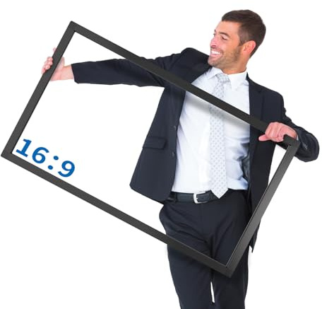 LMENGER 65 Zoll Infrarot-Touch-Rahmen | Multitouch, Plug-and-Play, Aluminiumlegierungs-Rahmen, Für Whiteboard-Präsentationen, Unterricht und Konferenz-Displays