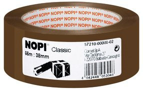 NOPI Verpackungsklebeband Classic, 50mm x 66m, braun