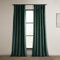 HPD Half Price Drapes Heritage Rideaux occultants en Velours Pelucheux pour Chambre à Coucher et Salon 127 x 243 cm (l x L) - 1 Panneau - Vert forêt