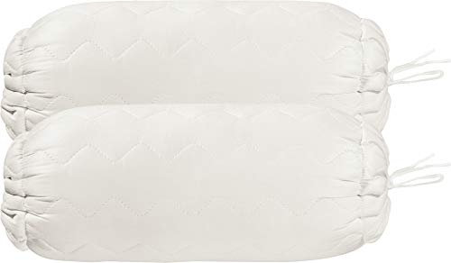 Irisette Nackenrolle 2er-Pack Schafschurwolle weiß Größe 40x15 cm Ø