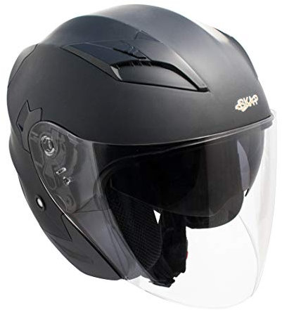 Jethelm SKA-P 1PH Bolt schwarz gummiert, XL