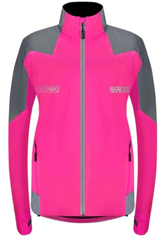 Proviz Women's Nightrider Reflective Waterproof Cycling Jacket Hi Visibility Breathable Cycling Coat