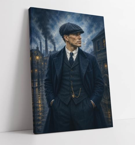 CanvasArtShop Kunstdruck auf Leinwand, Motiv: Peaky Blinders Thomas Shelby, 30 mm tief, gerahmt, 20 x 30 cm
