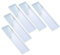 Lot de 5 moules rectangulaires en silicone en résine pour signets, fabrication de bijoux, fabrication de marque-page, transparent