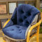 GUOCU Coquille Forme Coussin Doux avec Dossier,Coussin de Chaise Semi-fermé,Coussin de Chaise pour Chaise de Jardin,Bureau et Fauteuil,Balançoire Panier Suspendu Coussin de Siège A 45x53CM