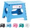 HOUSE DAY 27cm Tritthocker Klappbar - Faltbarer Hocker Kinder Klappstuhl Hocker Klappbar Kinder Hocker Klappbar, Klapphocker Faltbar Falthocker Faltbarer Hocker Tritthocker Kinder Fußhocker(Hellblau)