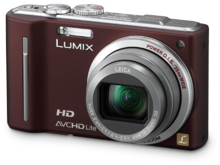 Panasonic Lumix DMC-TZ10EG-T Digital Camera 12 Megapixel 12x Optical Zoom 7.6 cm (3 Inch) Display Image Stabiliser Geo-Tagging Chocolate (Renewed)