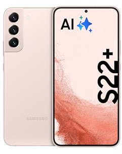Samsung Galaxy S22+, Android Smartphone, 6,6 Zoll Dynamic AMOLED Display, 4.500 mAh Akku, 128 GB/8 GB RAM, Handy in Pink Gold, inkl. 36 Monate Herstellergarantie [Exklusiv bei Amazon]