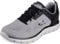 Skechers Track Broader, Zapatillas de Deporte Hombre, Gray Mesh Pu Black Trim, 44 EU