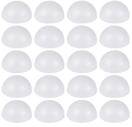 SEWACC 200 STK Ball-Modell Halbkreisschaum blumenschaumbälle Write schreib schreib schreib Toy Bastelmaterial Hochzeitsdekoration halbes Handwerk DIY-Ball Modellieren Augapfel Weiße Kugel