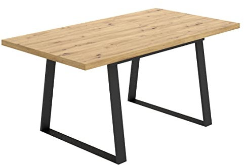 DEKIT GRUPO RIMOBEL Aran Ausziehbarer Esstisch, Melamin, Nordic, 76 x 120-160 x 90 cm